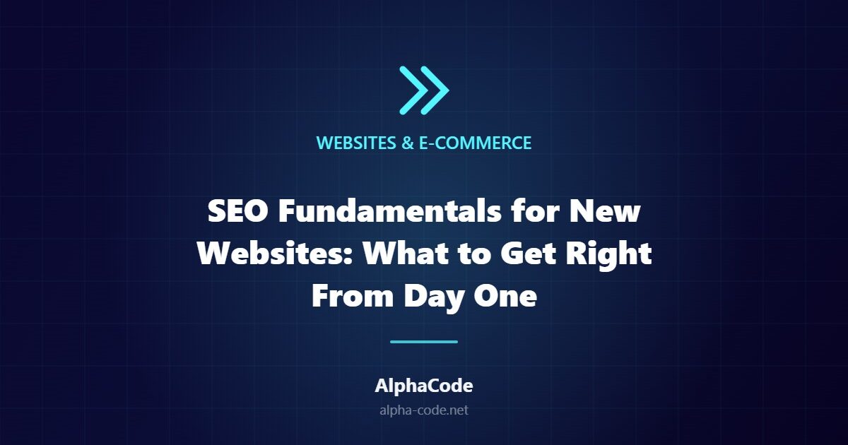 SEO Fundamentals for New Websites: What to Get Right From Day One